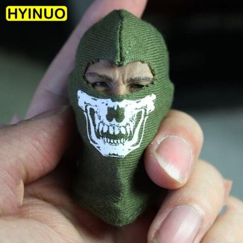 1/6 Scale Special forces Men Fashion Skeleton Headgear Male Headgear Playing Toy for 12" Action Figure Body Accessory