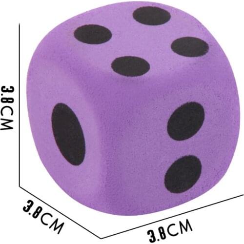1 PCs Foreign Trade Hot Large EVA Foam Dice 3.8 Cm Dice Game Dice