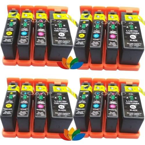 16 Compatible Lexmark 100 XL Black & Color Ink Cartridge for Platinum Pro902 Pro903 Pro904 Pro905 Pro709 Printer