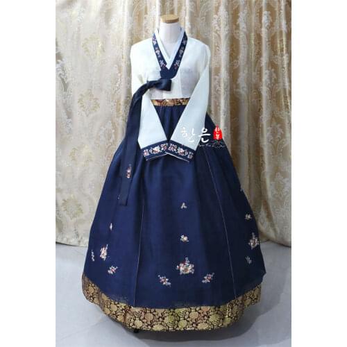 2020 Top Fshion Women Hanbok Dress Custom Made Korean Traditional Hanbok National Costumes Party Game Dress Gift