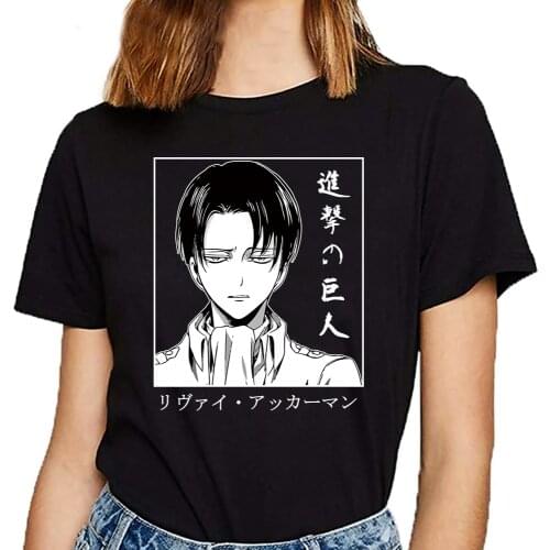 2021 Kawaii Attack on Titan T-shirt Women Cute Anime Tshirt Unisex Cool Hip Hop T Shirt Streetwear Top Tees Female