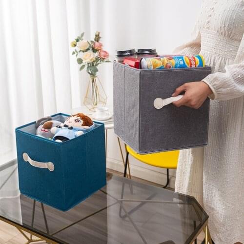 2021 Cube Folding Storage Box Clothes Storage Bins For Toys Organizers Baskets for Nursery Office Closet Shelf Container
