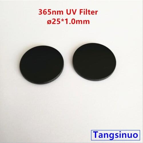 3pcs 25*1.0mm 365nm UV Flashlight Filter ZWB2