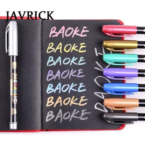 8 Colors Epoxy Resin Drawing Pen Acrylic Paint Highlights Metallic Permanent Marker Graffiti Point Pen