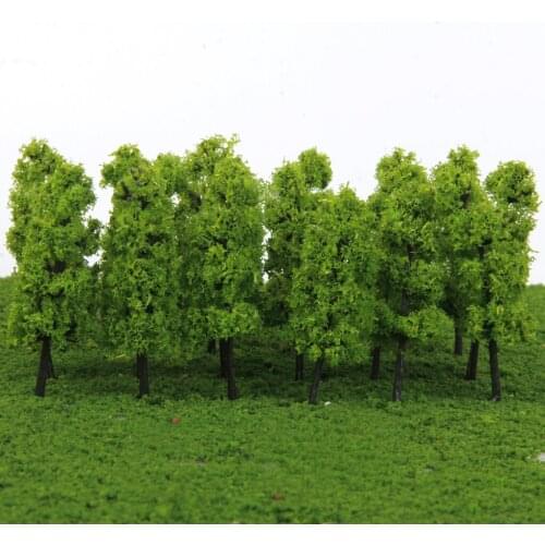 80 Packs Railway Tree Model 1/150 HO Scale 8cm Diorama Park Forest Landscape