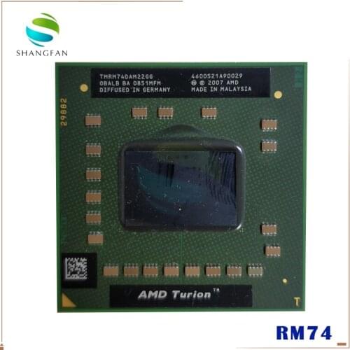 AMD Turion 64 X2 Mobile technology RM-74 RM 74 RM74 2.2 GHz Dual-Core Dual-Thread CPU Processor TMRM74DAM22GG Socket S1