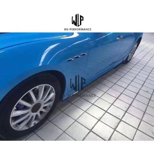 Aspec Style High Quality Carbon Side Skirts Rear Spoiler For Maserati Ghibli Q4 Car Body Kit 14-16