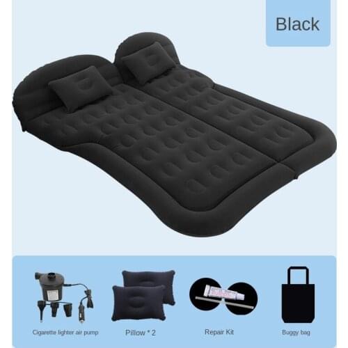 Car Inflatable Bed SUV Auto Mattress Rear Row Car Travel Sleeping Pad Off-road Air Bed Camping Mat Air Mattress Car Accessories