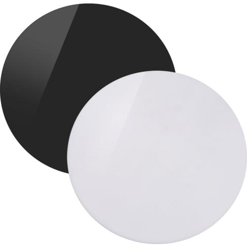 White/black 30X30cm Round Acrylic Sheet Reflection Board Photography photo Background Boards for Product Jewelry Watches