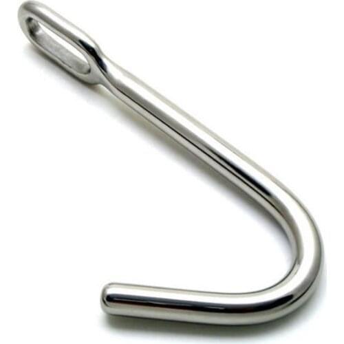 Bondage Stainless Steel Anal/Butt Hook with Solid Rod Use With Rope Hole Sex Fetish Restraints Lesbian Adult Toy