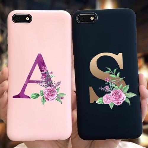 Letter Case For Huawei Y5 Lite 2018 Prime Housing 5.45" Soft Tpu Phone Case For Huawei Y5 2018 Back Cover DUA-L21 DRA-LX5 Bumper