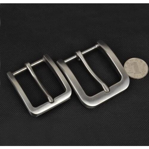 Hot Leather Craft Hardware 1-3/8''( 35mm) Pin Buckle Belt Buckle Brushed Stainless Steel Metal Buckle DIY Accessories