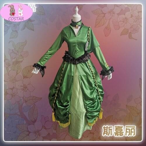 Game Identity V Mary Bloody Queen Scarlett Lolita Dress Cosplay Costume Halloween Party Suit For Women 2021 New