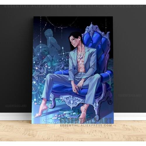 Illumi Zoldyck HxH Anime Hunter Canvas Decoration Prints Poster Study Living Room Home Decor Bedroom Pictures Wall Art Painting