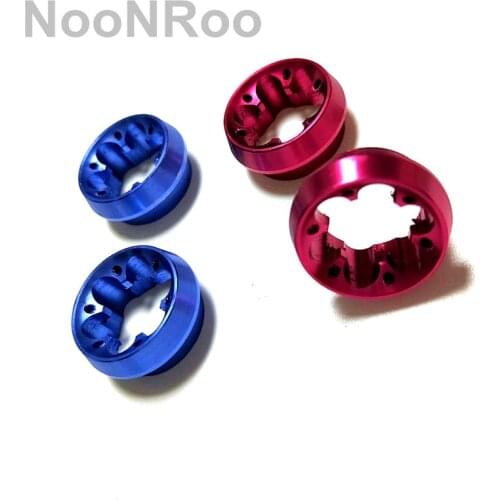 Plum BlossomTrim ring /Aluminum Winding Check Decorative ring DIY Fishing Rod part Repair components 4 pcs gold color