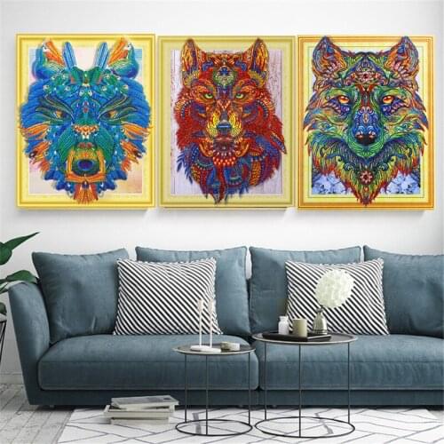 Beautiful Home Decoration Diamond Painting 5D DIY Special Shaped Diamond Painting Cross stitch Animals Picture Of Rhinestones