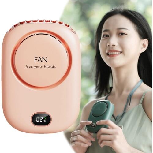 Mini Neck Fan Summer Cooling and Heat Dissipation USB Fan Portable Fan Hand-held Electric Fan Suitable for Office Outdoor Sports