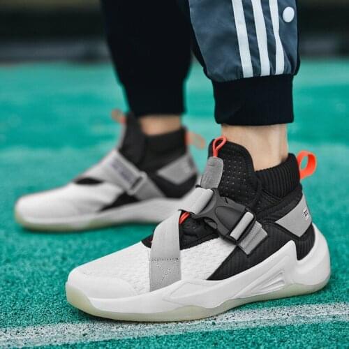 Fashion outdoor leisure sports mens shoes winter high-top thick-soled trend sports tide mens shoes new stadium boots shoes