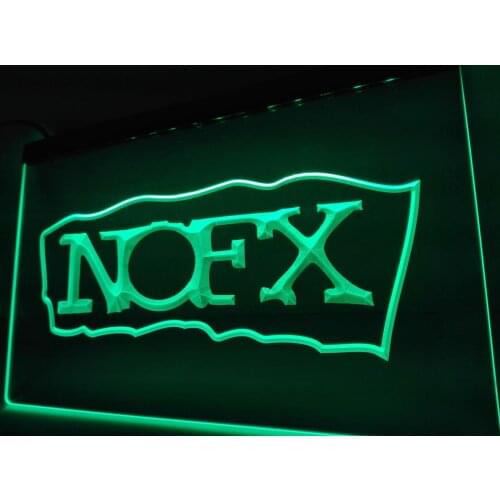 LF022- NOFX Rock Punk Music Bar Pub LED Neon Light Sign home decor crafts