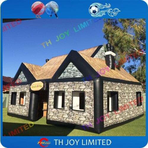Inflate a pub Free express shipping to door,10*6*6m/33*20*20ft ,inflatable pub tent,inflatable bar tent,inflatable irish pub bar