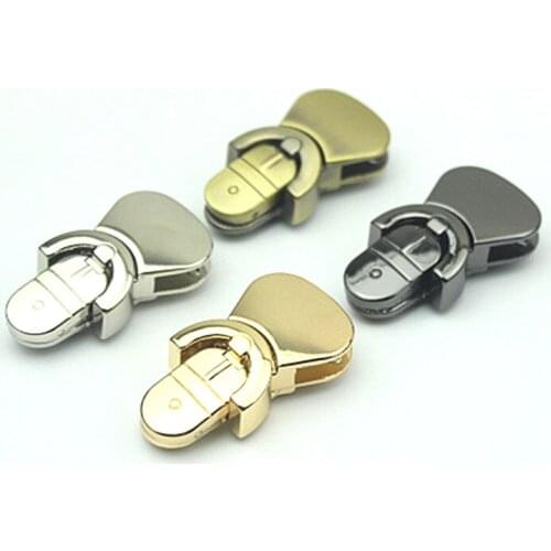 New Metal Clasp Turn Lock Twist Lock for DIY Handbag Craft Bag Purse Hardware Fold Stuck Accessories