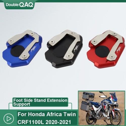 Motorcycle Kickstand Foot Side Stand Extension Pad Support Plate For Honda CRF1100L 1100L CRF 1000 L Africa Twin 2020