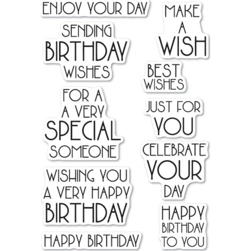 Just for you Transparent Clear Silicone Stamp/Seal for DIY scrapbooking/photo album Decorative clear stamp ST1027