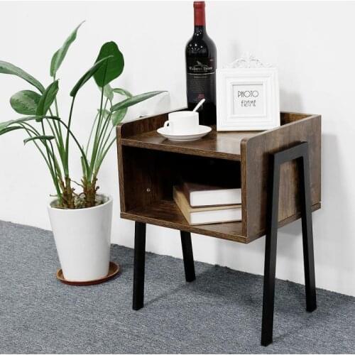 SALE Simple Retro Bedside Table Nightstand Organizer Storage Cabinet Bedroom Furniture Nordic Bedside Table Solid Wood HWC