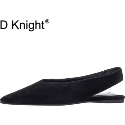 2020 Summer New Casual Women Flat Sandals Sexy Pointed V Mouth Slippers Ladies Shoes Black Suede Leather Gladiator Sandals Woman