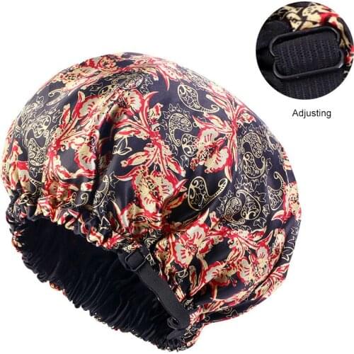 New Styling Satin Hair Cap For Sleeping Night Hat Invisible Flat Adjusting Imitation Silk Round Haircare Womens Headwear Bonnet