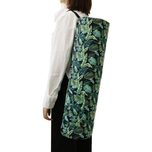 Sport Bags Covers Home Indoor Yoga Mat Storage Bag Printed Zipper Drawstring Bags Carrier Organization Tool With Strapsym