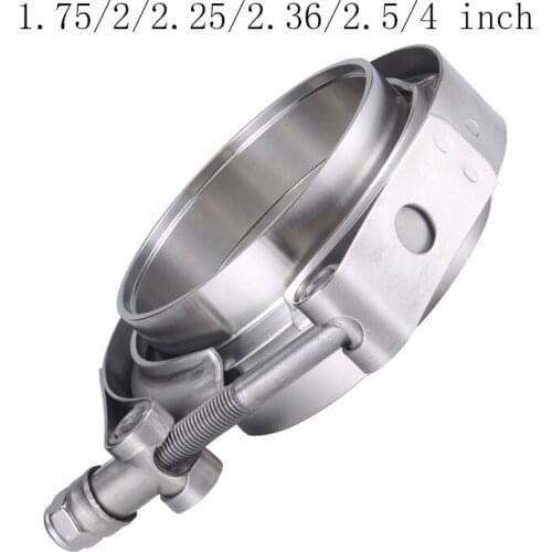 1.75/2/2.25/2.36/2.5/4 inch Male/Female V-Band Clamp Flange Kit V-band Turbo Exhaust Pipes Car Accessories
