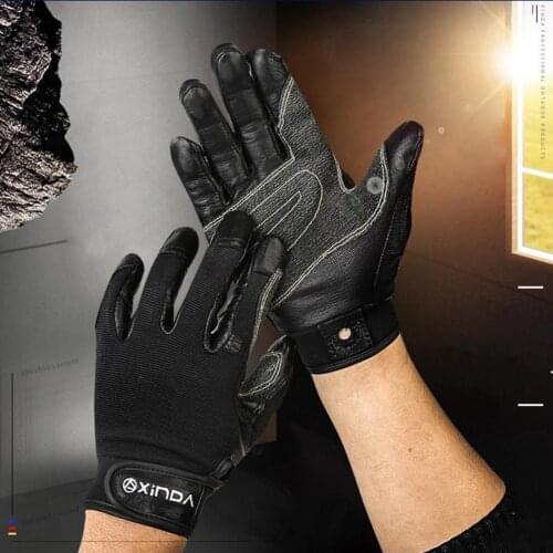 Nylon 1 Pair Practical Mountain Bike Skateboard Gloves Outdoor Use Motorcycle Gloves Anti-skidding for Ski