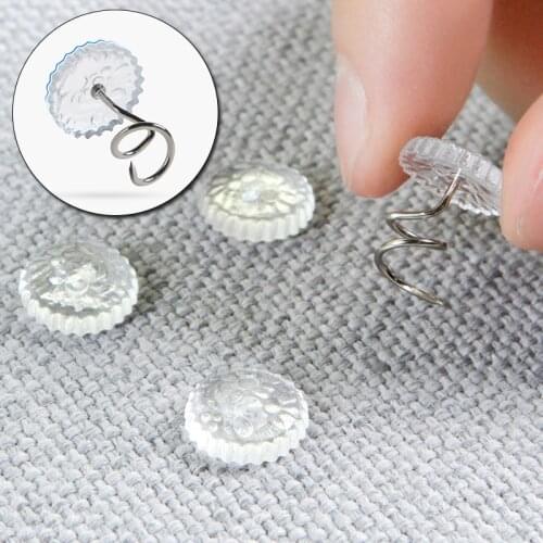 20PCS Transparent Fixer Twist Nail Sofa Cushion Blankets Cover Grippers Holder Fixing Slip-Resistant For Home