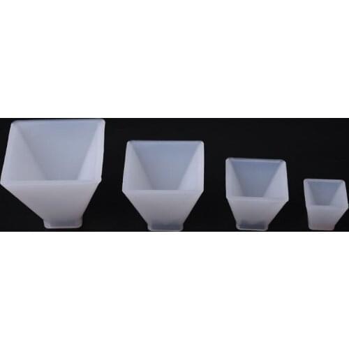M17D 4 Pack Pyramid Jewelry Casting Molds Silicone Resin Jewelry Molds for DIY Jewelry Craft Making, The Multi-Faceted Silicone