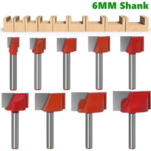 9pc Cleaning bottom end milling cutter Woodworking Insert router bit CNC carbide end mill tool 3D Tungsten