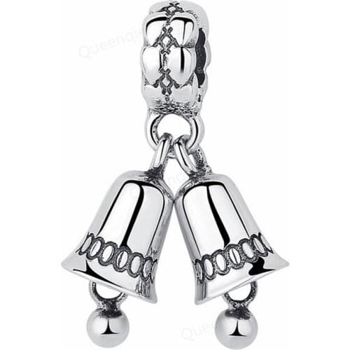 925 Sterling Silver Charms Ring Bell European Bead Fit Bracelets Chain DIY Pendant Charm Beads Girl Women Jewelry Making