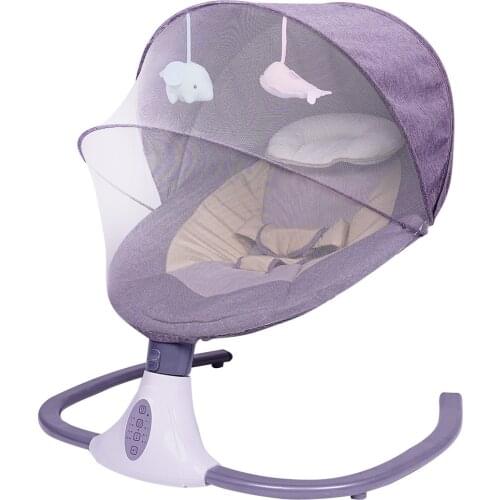 Baby Electric Rocking Chair Newborn Comfort Cradle Crib Baby Rocker Bouncer with Remote Control