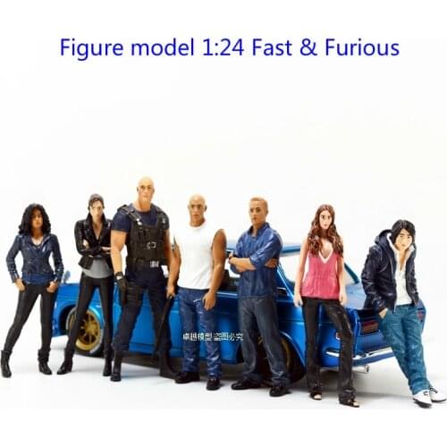 1:24 Scale Resin Die-cast Figure Model Fast & Furious Character Doll Figure Scene Matching Childrens Toys Free Shipping