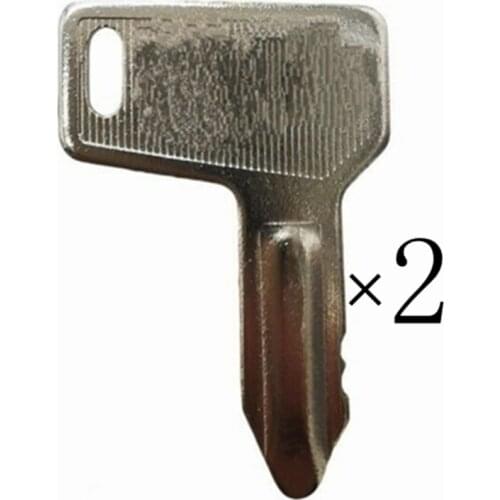 2pc keys for Yanmar Takeuchi For JOHN DEERE Mini Excavator #Q199 ZX