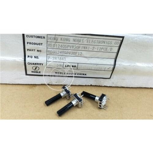 Original new 100% EC12 encoder with switch with stepping 12 points handle length 24MMF