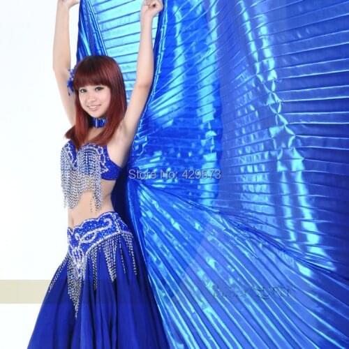 Popular royal-Blue Belly Dance Isis Wings