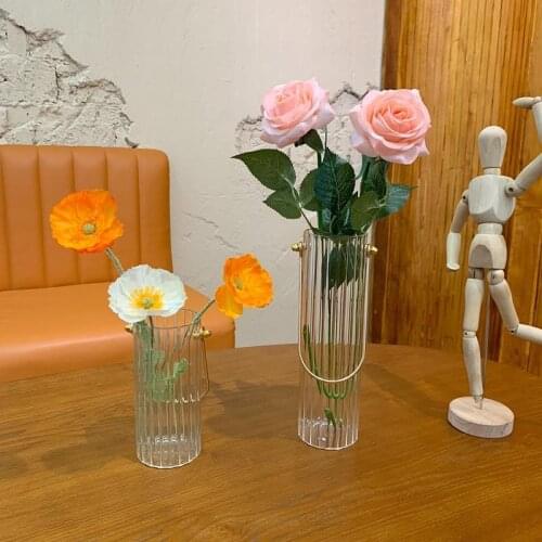 Transparent Flower Vase Modern Glass Vase Table Decor Glass Vases for Flower Arrangements Living Room Decor Vase Decoration Home