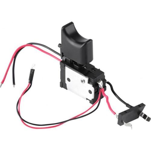 Electric Drill Dustproof Speed Control Push Button Trigger Switch DC 7.2-24V Cordless Drill Switch Power Tool Parts Button