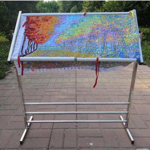 Adjustable Strong Stainless Steel Stand Desktop Embroidery Cross Stitch Frame Sewing Craft Tool Chinese Cross Stitch Kit