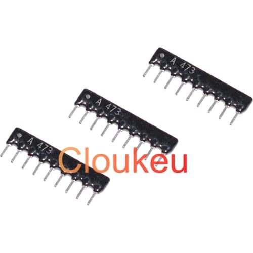DIP Network Resistance 9pin A472J 1K 1.2K 1K5 2K 2.2K 3.3K 4.7K 5.1K 10K 20K 22K 47K 100K 100R 330R 470R 510R 680R 5