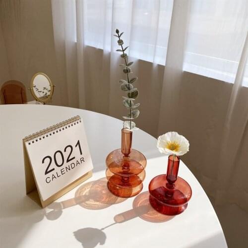 Glass Vase Table Vases Decoration Home Glass Terrarium Flower Pot Room Decor Doniczka вазы Decoration Maison Flower Vase