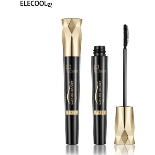 ELECOOL 4D Silk Fiber Eyelash Mascara Waterproof Rimel 3d Mascara For Eyelash Extension Black Thick Lengthening Makeup Cosmetic