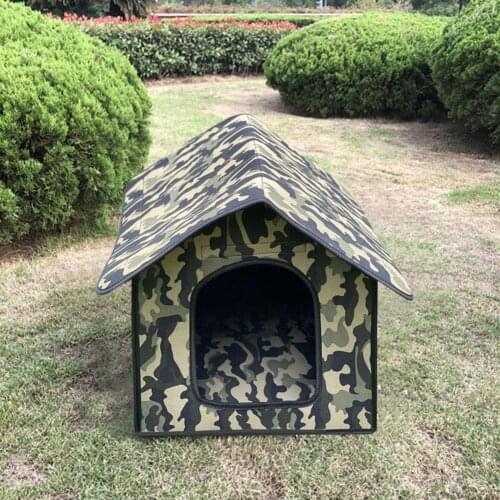 Cat Shelter Dog House Pet Cage Outdoor Waterproof Cat Villa Tent Outdoor Cat House Foldable Pet Shelter Tents M/L Sizes