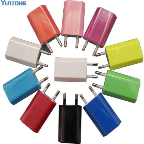 Universal EU Plug Travel Mini USB Wall Charger Smart Mobile Phone Charger Adapter for iPhone For Xiaomi Micro USB Type-c